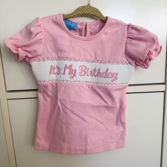 Smocked Pink Birthday Confetti Polkadot Shorts & Top Set - Picture 11 of 14